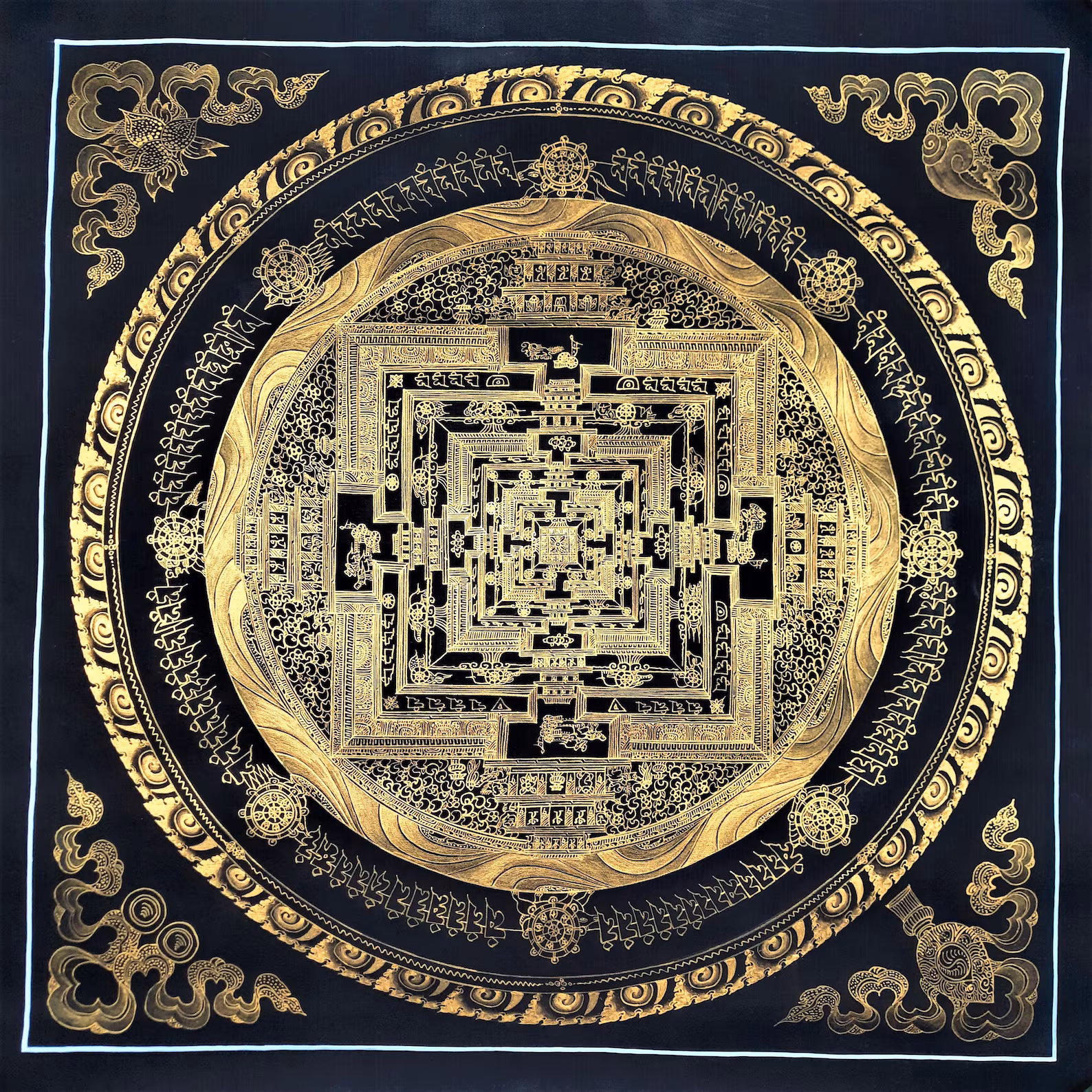 Kalachakra Mandala Thangka Painting